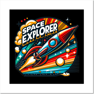 Rocket Space Explorer Posters and Art